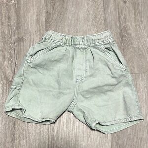Light Green Casual Shorts